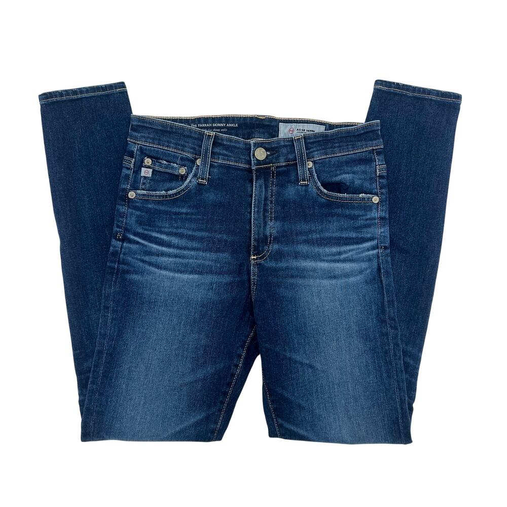 AG The Farrah Skinny Ankle Jeans Womens sz 27R Blue High Rise